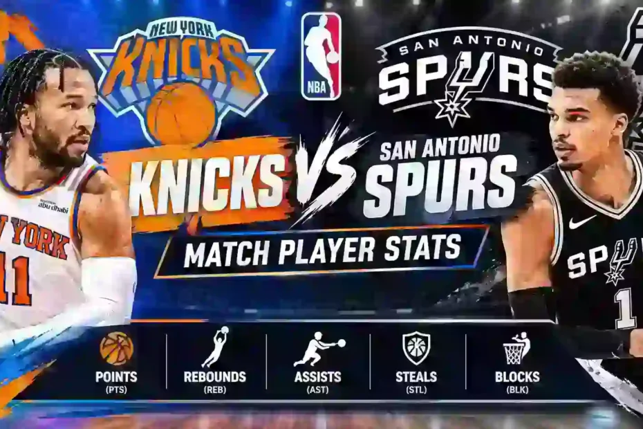 Knicks vs San Antonio Spurs match player stats