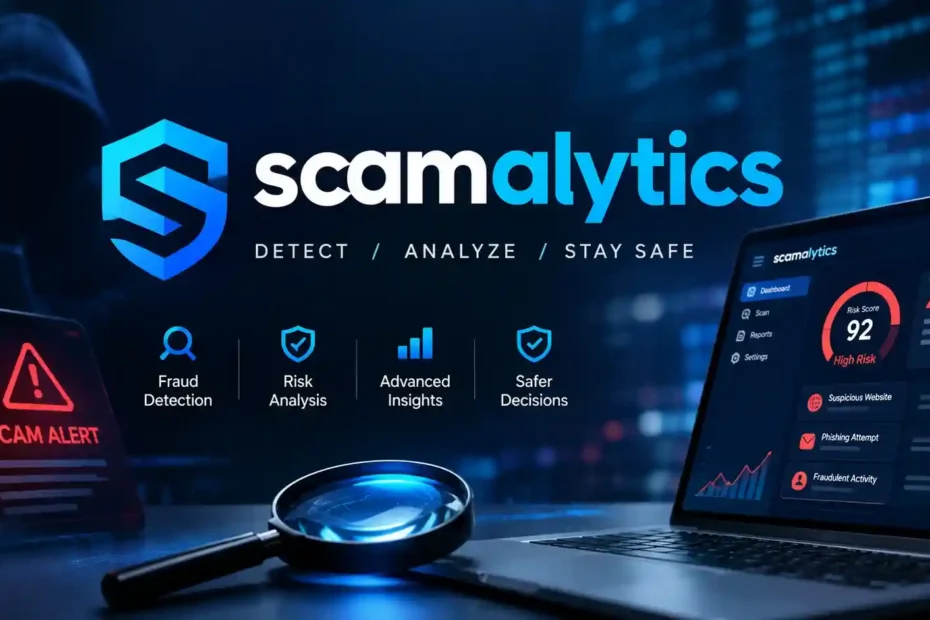 Scamalytics scam detection and risk analysis dashboard