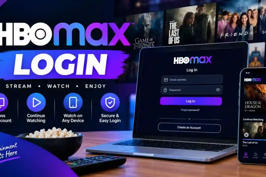 HBO Max Login – Sign in to your HBO Max account on laptop and mobile